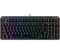 ASUS TUF TUF Gaming K3 Gen II kompaktā tastatūra ar 98 taustiņiem, RGB optiskiem mehāniskiem slēdžiem, slāpējošām putām, IP57, noņemamu augšējo plāksni un Aura Sync, spāņu QWERTY tastatūra