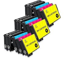 LeciRoba 603XL Epson 603 XL multipaketei un Epson 603xl kasetnēm Savietojams ar Epson XP-2100 XP-2150 XP-3100 XP-3105 XP-4100 XP-4100 XP-4150 Workforce WF-2810 WF-2820 WF-2820 WF-2840 WF-2870 (15P) K