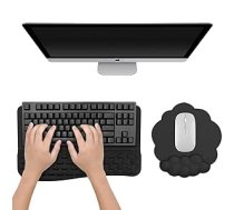 Ergonomisks datora klaviatūras statīvs birojam un darbam ar peli un plaukstas locītavu Ergonomisks datora klaviatūras statīvs darbam ar spēļu klaviatūras statīvu