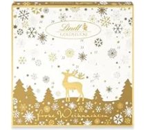 Lindt šokolāde, Zelta gabaliņi Adventes kalendārs 2025, 156 g, Adventes kalendārs ar 24 saldiem pārsteigumiem, svētku šokolādes dāvana Adventes sezonai