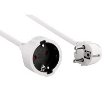 Electraline 01647 Aizsargkontaktu pagarinātājs 10 m Plastmasas kabelis IP20 Iekštelpu pagarinātājs ar bērnu drošības slēdzeni / Schuko pagarinātājs, balts, 10 m