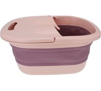 SECFOU 1 x kāju vanna Radošā kāju masāžas baseins Salokāms kāju spainis Ceļojumu kāju vanna Kāju baseins Kāju baseins Spa izlietne Pedikīra bļoda Vannas spainis Kāju izlietne Kāju izlietne Kāju mērcēšana Salokāms plastmasas rozā krā