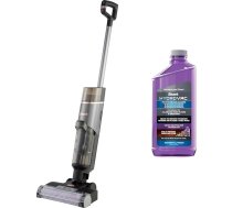 Shark HydroVac WD210EUCP bezvadu mitrs/sauss putekļsūcējs cietajām grīdām un paklāju segumiem, bezvadu putekļsūcējs ar tīrīšanas funkciju un uzlādes staciju, līdz 88,5 m², pašattīrošs, ar 1,5 l tīrīšanas līdzekļa,