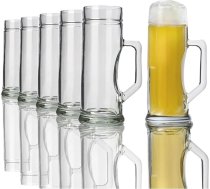 Stölzle Top Stikla alus krūzes Premium Smooth / 6 alus krūžu komplekts 0,3 litri / Stabila alus krūze / Alus glāzes 0,3 litri no sodas kaļķa stikla / Alus krūze 0,3 l var mazgāt trauku mazgājamā mašīnā