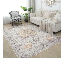 Paklājs Dzīvojamā istaba Mazgājami paklāji Teritorija Īsa pile Vintage paklājs Guļamistaba Pelēks 200 x 300 cm
