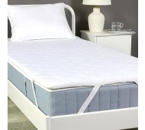 Amazon Basic matrača pārvalks, ērts putuplasta kodols, elpojošs, mazgājams veļas mašīnā, vienvietīga gulta, biezums 6 cm, 90 cm x 200 cm, balts