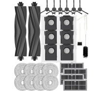 Yivy Piederumi Mova E30 Ultra/Dreame L10s Pro Ultra heat/L40s Ultra AE/L40s Ultra CE/X30 Ultra/l10s Ultra gen 2 (neattiecas uz L10s Ultra): 2 galvenās birstes, 4 filtri, 6 putekļu maisiņi, 8 tīrīšanas spilventiņi, 28 gab.