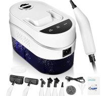 Vicloon tvaika tīrītājs, tvaika spiediens: 3,5 bāri, sildīšanas laiks: 15 s, jauda: 2500 W, tvertne: 1,2 l, augstspiediena tvaika tīrītājs ar 8 piederumiem virtuvei, automašīnai, mājai, birojam, zila gaisma, antibakteriāls