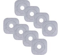 Sgizoku Universal Mop Refill Pad for Square Rotary Mop and Bucket, 8 Pack Microfiber Mop Refills for Floor Mop Replacement Cover - mazgājams un atkārtoti lietojams Mop pārklājs