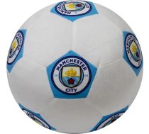 MANCHESTER CITY FC Oficiāli licencēts apaļš futbola spilvens Super mīksts balts futbola ģerbonis spilvens Ideāls jebkurai guļamistabai un dīvānam 25 x 25 cm
