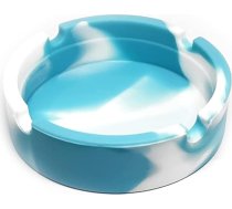 BWD AshTray Silikona pelnu trauks Silikona pelējuma veidne Zila un balta apaļas formas cigarešu pelnu trauku turētājs Tabaka iekštelpu āra bāri Bāri Bāri Lietošana