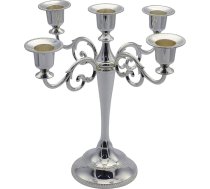 Metāla sveču turētājs 26 cm augstums 5 rokas Taper sveču turētājs Kāzu pasākumu sveču turētājs Vintage galda dekorēšanai