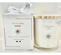 Monoi aromātiskās sveces Olīveļļas vaska dāvana Bioloģiski noārdāmie taukaini aromāts Ilgstoša 40 stundas 200g