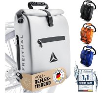 Pilnībā atstarojoša 3-in-1 velosoma [25 l] – var izmantot kā velosomas bagāžnieku, mugursomu un plecu somu – 100 % ūdensizturīga un atstarojoša velosoma mugursoma – ar 16 collu klēpjdatora nodalījumu