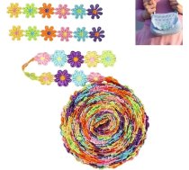 Ziedu mežģīņu lenta, 5 jardi 25 mm mežģīņu apdares, izšūšana, dekoratīvā lenta, ziedu lenta, krāsaina dekoratīvā lenta, mežģīņu apdares, DIY rokdarbiem, šūšanai, amatniecībai, dāvanu dekorēšanai
