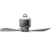 VVU&CCO Bezvadu āra griestu ventilators ar tālvadības pulti, 12000 mAh akumulatora griestu ventilators ar gaismu, 4 ātruma līmeņi, taimeris teltij, terasei, lapenei, verandai un kemperim