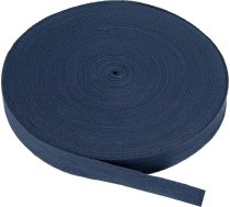 PATIKIL kokvilnas sarža lenta, kokvilnas sarža lenta, 25 mm (1 colla), 50 jardi, kokvilnas lenta, slīpā lenta, lentes lentes, lentes apdare šūšanai, dāvanu iesaiņošanai, amatniecībai, DIY, tumši zila krāsā