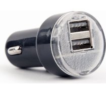 Auto lādētājs 2xusb 2.1a melns