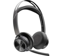 Poly Austiņas voyager focus 2 ar microsoft teams usb-c-c sertificēts + usb-c/a adapteris 9t9j4aa
