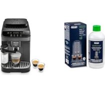 De'Longhi Magnifica Evo ECAM292.52.GB, pilnībā automātisks kafijas automāts ar piena sistēmu, 4 tiešās izvēles pogas kapučīno, espresso un citiem dzērieniem, intuitīvs vadības panelis, x2 funkcija ar DLSC 500 atkaļķotāju