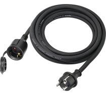 XUANSHI āra pagarinātājs 20 m ar aizsargvāciņu H07RN-F 3G 2,5 mm² gumijas pagarinātājs āra būvlaukumiem Strāvas kabelis āra kabeļiem ar Schuko kontaktdakšu, 3500 W, 16 A, 250 V