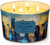 Home Lights Aromatizētas sveces stiklā 510 g sojas sveces 4 daktu sveces burkas Aromterapija bez dūmiem 50 stundas pilnībā degoša aromātiska svece Augsta vasaras nakts