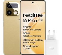 realme viedtālrunis 16 Pro+ 5G 512GB 12GB Master Gold INT+NFC RMX5131 EU