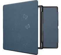 kwmobile Korpuss saderīgs ar Amazon Kindle Scribe Case - Mākslīgās ādas vāciņš - Tendrils Butterfly Dark Blue