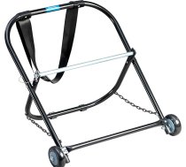 Jonard Tools CC-2721WS Tērauda kabeļu turētājs ar ritenīšiem un aukliņu, ar kabeļu ruļļiem līdz 20" diametram un 100 lb ietilpību