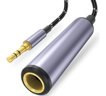 1/4 uz 3,5 mm austiņu adapteris, TRS 6,35 mm sieviešu uz 3,5 mm vīriešu stereo audio adapteris pastiprinātājam, ģitārai, klavierēm, mājas kinozāles ierīcēm ar telefonu, klēpjdatoru, austiņām - 30 cm