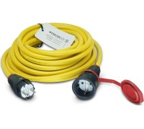 Pagarinātājs 230 V/16 A IP44 PVC K35 AT-N07V3V3-F 3 x 2,5 mm² dzeltens ar gumiju ST/KU BD 5 m