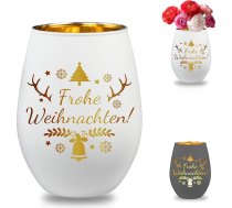 Ziemassvētku dāvanas sievietēm, laterna ar gravējumu Priecīgus Ziemassvētkus, tējas gaismas glāzes, Ziemassvētku rotājums, iekštelpu galda palodze, personalizēta Ziemassvētku vecīša dāvana sievietēm, mammai, tantei, draudzenei