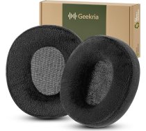 Geekria Comfort Ersatz-Ohrpolster aus Velours für Sony MDR-7506/ V6/ V7, WH-CH700N/ 710N/ 720N, HyperX Cloud Alpha/Alpha S/II/Flight/Stinger/Mix Kopfhörer, Schwarz