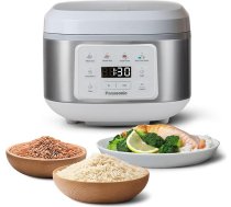 Panasonic SR-DA152WXE Automātiskā rīsu vārāmpanna un tvaicētājs, 1,5 l (8 tasītes), 4 gatavošanas programmas, neslīpo katls bez PFAS, karstuma saglabāšanas funkcija un taimeris, balta krāsā