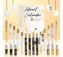 Sieviešu Adventes kalendāra smaržas, 24 gabalu smaržu komplekts ar 35 ml mini smaržām un 6 ml smaržām, Ziemassvētku kalendārs 2025 smaržas, smaržu Adventes kalendārs, smaržu Adventes kalendārs, skaistumkopšanas dāvana sievietēm pirms