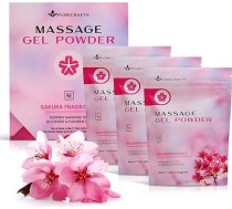 Masāžas gēls pulveris 50 g (3 gab.) Sakura smarža Ražots Japānā Gluds un slidens gēls labsajūtai un relaksācijai 50 g Izgatavo 5 litrus vienkārši pievienojiet ūdeni