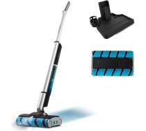 Cecotec bezvadu elektriskais slaucītājs ar pašattīrojošu pamatni, FreeGo Wash Twice izsmidzinātāju, 40 minūšu darbības laiku, divkāršo rullīti, 450 ml tīra ūdens tvertni un 350 ml netīra ūdens tvertni