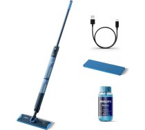 Philips OneUp 5000 sērijas elektriskais slaucītājs – 2 reizes tīrākas grīdas², 2 reizes ātrāka slaucīšana, divi mitruma iestatījumi cietām un jutīgām grīdām, bezvadu ar 360° pagriezienu (XV5113/01)