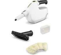 Kärcher SC 1 Multi tvaika tīrītājs, uzsildīšanas laiks: 30 s, jauda: 1300 W, tīrīšanas platība: 30 m², tvertne: 200 ml, ērtai un dziļai poru tīrīšanai, balts