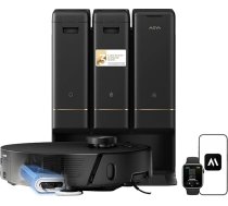 Mova Z50 Ultra robotizētais putekļsūcējs ar grīdas tīrīšanas funkciju, 19 000 Pa sūkšanas jauda, 18 N spiediens uz leju, pacelamais slotiņas un birstes mehānisms, Tricut tehnoloģija, DToF+RGB AI šķēršļu apgāšana, 75 °C karstā ūdens