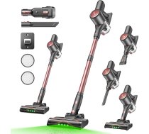 Vexilar V10Pro bezvadu putekļsūcējs, 450 W, 45 kPa vertikālais putekļsūcējs ar skārienjūtīgo displeju, darbības laiks līdz 45 minūtēm, noņemama baterija, 6-in-1 viegls rokas putekļsūcējs cietajām grīdām, paklājiem un dzīvnieku spalv