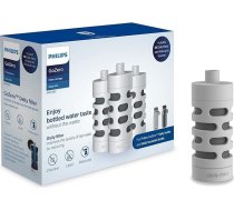 Philips Water GoZero ikdienas filtrējošā kasetne, 3 gab. iepakojums, balta, ikdienas filtrējošā kasetne, 3 gab. iepakojums, viens izmērs