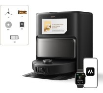 Mova V50 Ultra pilnībā aprīkots robotu putekļsūcējs ar grīdas tīrīšanas funkciju, 24 000 Pa, 6 cm šķēršļu pārvarēšanas spēja, pacelšanas navigācija + RGB AI + LED, mazgāšana ar 80 °C karstu ūdeni un pašizžāvēšanās 63 °C tem