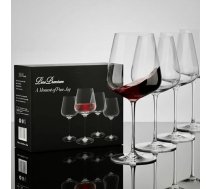Ar rokām pūstā kristāla sarkanvīna glāžu komplekts (4 gab.) – 685 ml augstākās kvalitātes bezsvina kristāls – lielas glāzes Cabernet, Bordeaux un Merlot vīniem – piemērotas mazgāšanai trauku mazgājamā mašīnā – neparasta dāvan