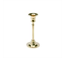 NKlaus 2876 Svečturi, augstums 16 cm, spīdīgs zelta krāsas misiņš, paredzēts 2 cm diametra galda svecēm un koniskām svecēm, moderns un klasisks izskats, piemērots kāzu un kristību dekorācijām