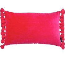 Ragged Rose garena spilvendrāna 50 cm x 35 cm frotē ar bārkstīm guļamistabai un atpūtas zonai – mīksta, eleganta, mājīga un šika spilvendrāna rozā krāsā
