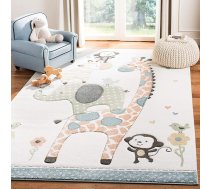 Safavieh Carousel Kids Collection mūsdienīgs paklājs dzīvojamajai istabai, ēdamistabai, guļamistabai, ar īsu plūksnu, daudzkrāsains, 200 x 300 cm
