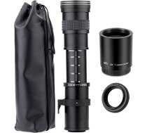 JINTU 420-800mm 1600mm + 2x telekonvertors objektīvs f/8.3 ar manuālu tālummaiņu teleobjektīvs + T-mount objektīvs Nikon D5500 D3300 D3300 D3200 D5300 D3400 D7200 D750 D3500 D7500 D7500 D600 D800 D810 D3100 D5200 D5600 D7000 kamerai