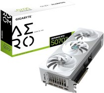 Gigabyte GeForce RTX 5070 Ti Aero OC 16G Grafiskā karte - 16GB GDDR7, 256 bitu, PCI-E 5.0, 2588 MHz Core Clock, 3 x DP 2.1a, 1 x HDMI 2.1b, NVIDIA DLSS 4, GV-N507TAERO OC-16GD