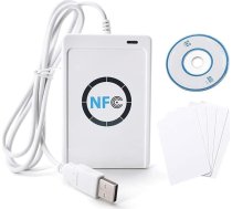 RFID NFC nolasītājs / ārējais karšu nolasītājs ACR122U USB 2.0 Balts karšu nolasītājs ar ISO 14443A / B mikroshēmu + bezmaksas programmatūra baltā krāsā